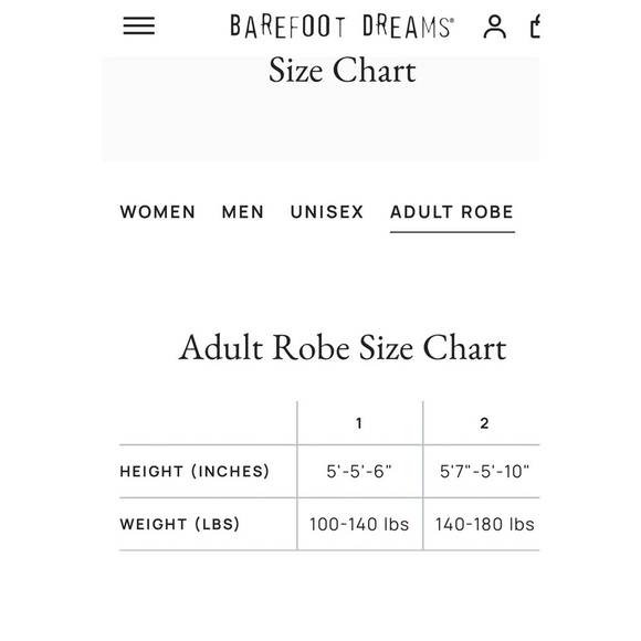 Barefoot Dreams Cozy Chic Two Tone Short Robe Sz 1 Small Style 549. - Picture 7 of 11